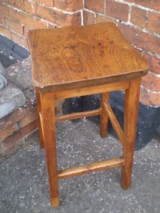 VINTAGE DANISH 1930'S BEAUTIFULLY MADE TIMBER STOOL, HAND MADE - Picture 1 of 3