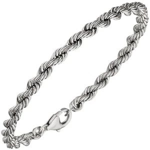 JOBO Kordelarmband 925 Sterling Silber massiv 21 cm Armband Silberarmband - Picture 1 of 4