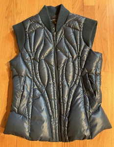 BCBG MaxAzria Teal  Duck Down Puffer Vest Size XS - Picture 1 of 4