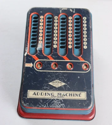 Vintage Metal Tin Toy Wolverine Adding Machine - Image 1 of 4