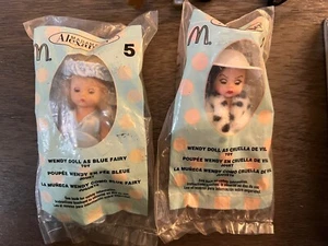 Madame Alexander 2004 McDonald’s Happy Meal Toy Wendy Blue Fairy & Cruella New - Picture 1 of 2