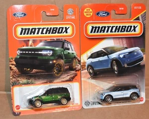 MATCHBOX 2022 FORD BRONCO SPORT & 2024 FORD EXPLORER BEV LOT OF 2 NEW - Picture 1 of 8