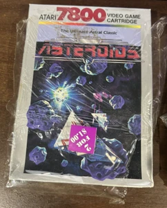 Asteroids Atari 7800 Video Game Cartridge plastic coming off but never opened - Picture 1 of 13