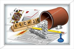 Escher, MC, yahtzee, óptica, ilusión, imposible, objeto, scrabble, dados - Imagen 1 de 1