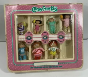 Vintage 1984 Cabbage Patch Kids Brag Bag W/7 Figures Mini Dolls - 1 Is Missing. - Picture 1 of 9