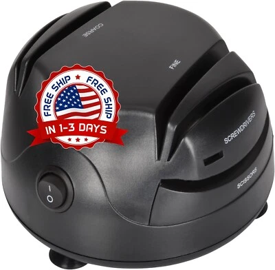 Afilador De Cuchillos Eléctrico Inalámbrico Multifuncional Motorizado Negro NUEVO. Foto 1 de 4