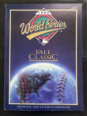 1992 World Series MLB magazine Official Program Toronto Blue Jays Atlanta Braves - Image 1 of 4