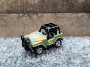 Vtg Micro Machines Military Army jeep Vehicle 1988 Man Cave Game Room Decor - Picture 1 of 13