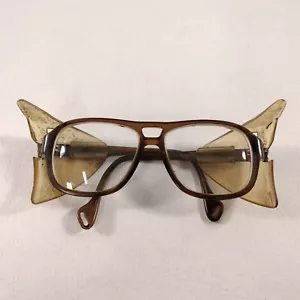 Vintage Titmus Z87 5.5" Brown Shop Safety Glasses - Picture 1 of 8