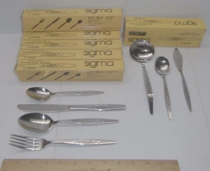 Fünf Schachteln Sigma Edelstahl A-Rose Besteck Besteck plus eine weitere - Bild 1 von 12