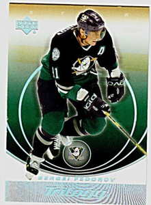 2003-04 UPPER DECK TRILOGY #1 SERGEI FEDOROV Anaheim Mighty Ducks Hockey Card