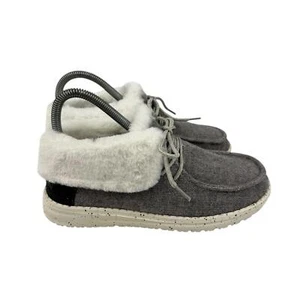 Hey Dude Damenschuhe Britt Kunstfell grau Größe 5 - Bild 1 von 8