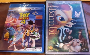 LIKE NEW! - Walt Disney Bambi Blu Ray & Toy Story 4 BluRay+ DVD+Dig Copy (#BF) - Picture 1 of 5
