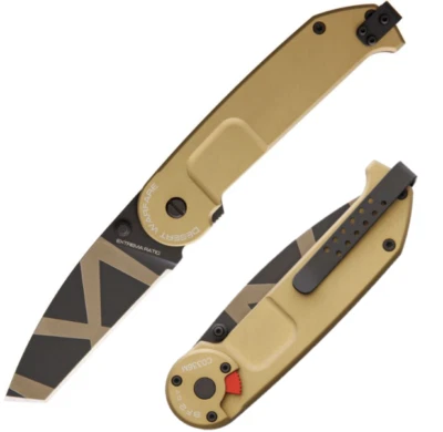 Faca dobrável Extrema Ratio BF2 CT 3,25" Bohler N690 lâmina de aço cabo de alumínio - Imagem 1 de 3