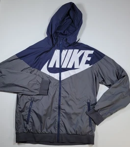 Nike Windrunner Large GX1 Windbreaker Jacket Blue Gray Nylon - Picture 1 of 12