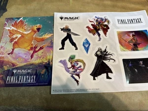 MTG FF Final Fantasy Chocobo Racing Mini Poster sticker set Japan New rare - Picture 1 of 12