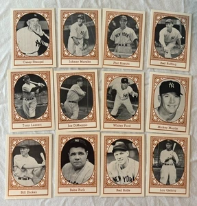 1980 TCMA All-Time YANKEES ~ Set completo di 12 ~ MANTELLO, GEHRIG, RUTH, DIMAGGIO - Foto 1 di 1