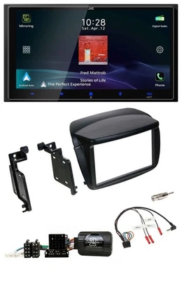 JVC USB Bluetooth 2DIN DAB Lenkrad Autoradio für Fiat Doblo ab 2010 Opel Combo a - Bild 1 von 4