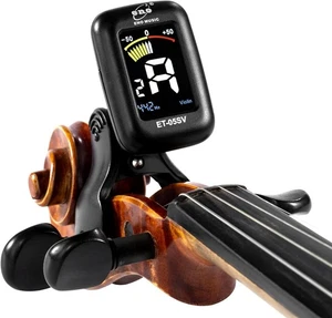 Sintonizador de violín portátil con pantalla LCD colorida afinación precisa con clip - Imagen 1 de 9