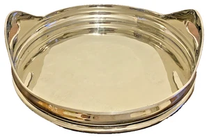 Impressive French Style Silver Plated Twin Handled Gallery Drinks Tray - Bild 1 von 5
