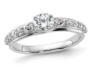 4/5 Carat (ctw G-H-I, SI1-SI2) Lab-Grown Diamond Engagement Ring 10K Gold - Picture 1 of 5