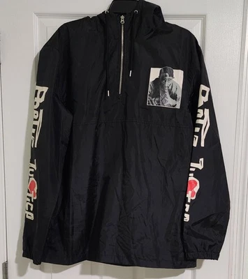 Jaqueta com capuz Chemistry masculina Tupac Poetic Justice corta-vento tamanho G - Imagem 1 de 4