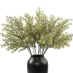 12 PCS 25.59 Inch Artificial Greenery Stems with Baby's Breath Flowers, Faux ... - Picture 1 of 7