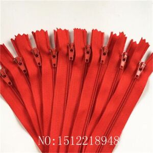 Closed End Nylon Coil Zippers - Tailor Sewing Crafts Auto Lock Zipper 100 PCS