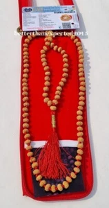 Seltene 9 Mukhi RUDRAKSHA Rudraksh Mala ROSENKRANZ 108+1 Gebetsperlen - LABOR ZERTIFIZIERT - Bild 1 von 6