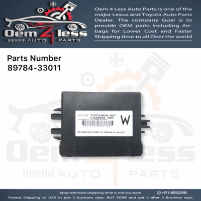 Lexus ES350 Immobilizer Computer Module 2007 To 2012 OEM 89784-33011 - Image 1 of 4