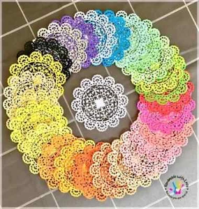 Parisian Doilies set. 1 pack of 24pcs with 24 lovely colours. - Picture 1 of 1