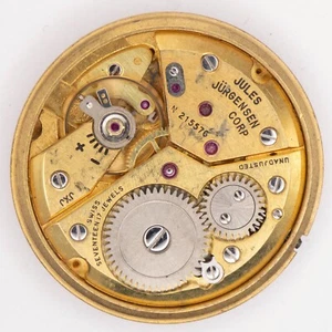 Vintage Jules Jurgenson / Peseux 330 17-Jewel Wristwatch Movement, Parts - Picture 1 of 4