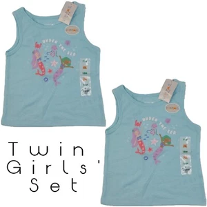 Garanimals Baby Girls Twin 2 Piece Sleeveless Pullover T-Shirts Tops Sz 18M NEW - Picture 1 of 1