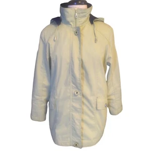 Mackintosh New England Jacket Women’s Sz S Green Full Zip Coat Removable Hoodie - Picture 1 of 12