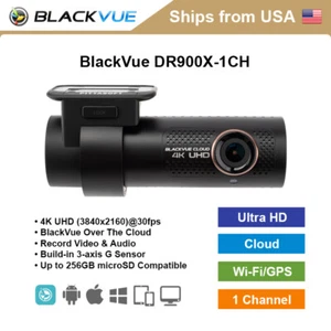 BlackVue 1 Channel DR900X-1CH 4K Ultra HD WiFi GPS Dashcam - Picture 1 of 1