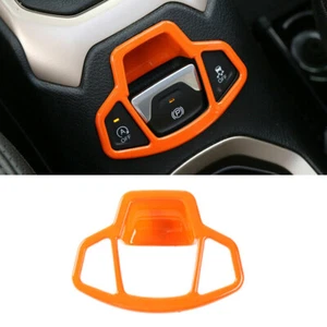 Cubierta de embellecedor electrónico interior de freno de mano naranja para Jeep Renegade 2015-22 - Imagen 1 de 1