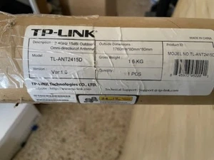 TP-Link 2.4GHz 15dBi Outdoor Omni-directional Antenna N-TYPE #TL-ANT2415D - Picture 1 of 4