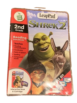 Leap Frog LeapPad Shrek 2 Second Grade Reading Storybook ~ New - Image 1 of 2