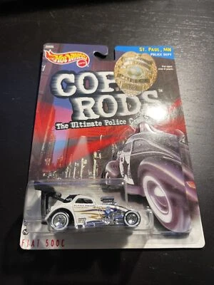 Hot Wheels COP Rods Series 2 1999 Fiat 500C St. Paul, MN Real Riders nuevo en paquete 26605 Foto 1 de 3