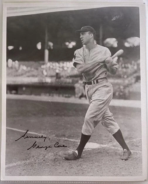 George Case (d. 1989) Signed Autographed Vintage 8x10 Photo Washington Senators - Image 1 of 1