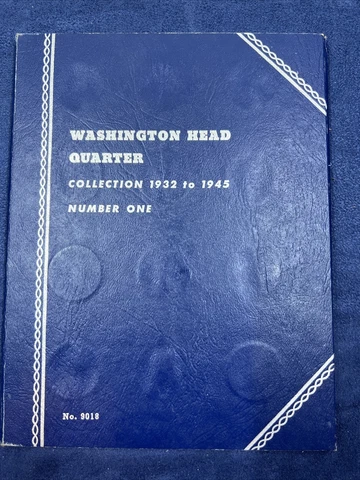 1932-1945 Washington Head Quarter Coin Collection! Missing 2 Coins LOT P 15 Cover