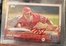 mike trout autograph card