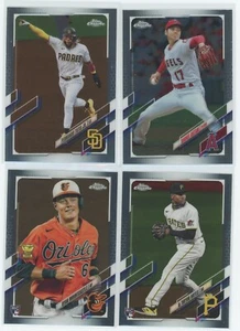 2021 Topps Chrome Baseball COMPLETE YOUR SET - You Pick 1-220 Buy 3 Get 1 FREE! - Picture 1 of 1