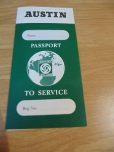 Austin Passport zu Service Mini Minor 1000 MGB MGC 1100 1300 - Bild 1 von 1