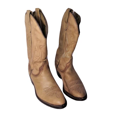 Wrangler Women's Girls Ivory Custom Distressed Leather Western Boots US' 4.5B - Image 1 of 4