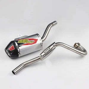 Full System Exhaust Muffer Racing Pipe Ti-6 For Honda CRF 110 CRF110F - Picture 1 of 11