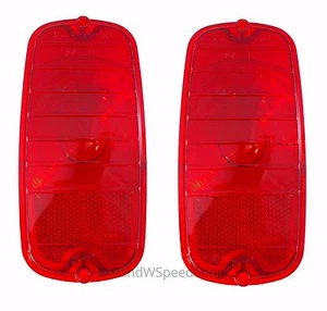 (Pair) Tail Light Lenses for 1960-1966 Chevy/GMC Fleetside Pickup Truck - Picture 1 of 4
