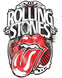 Rolling Stones Aufbügeln Transfer für T-Shirt + helle & dunkle Farbe Stoffe #2 - Bild 1 von 4