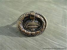 SUPER QUALITY SMALL BRASS ANTIQUE STYLE FURNITURE DRAWER RING PULL HANDLE W3
