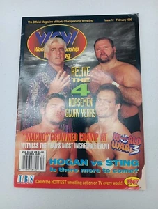 Wcw Magazine Issue 12 February 1996 4 Horsemen Benoit Flair Anderson Pillman - Imagen 1 de 3